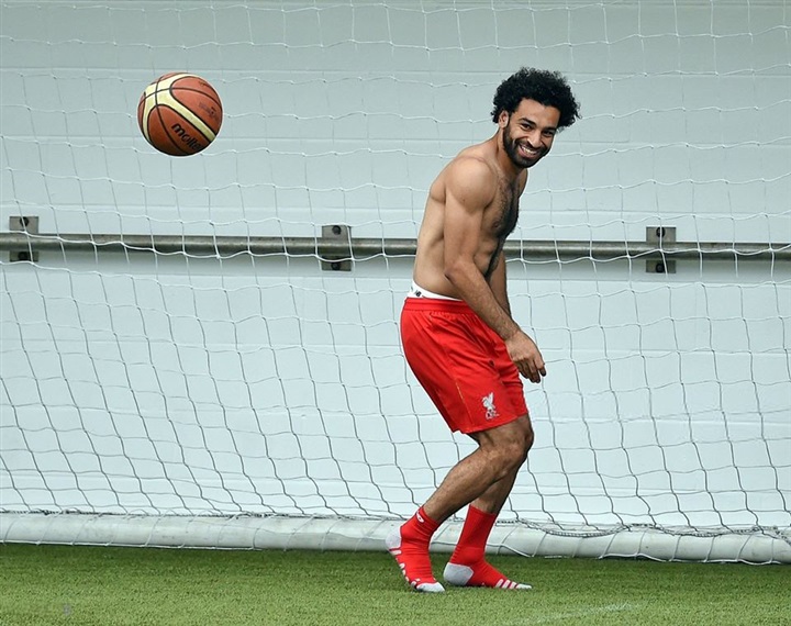 ظهور مميز لمحمد صلاح في مران ليفربول