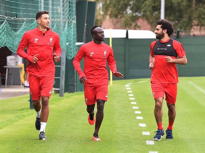 ظهور مميز لمحمد صلاح في مران ليفربول