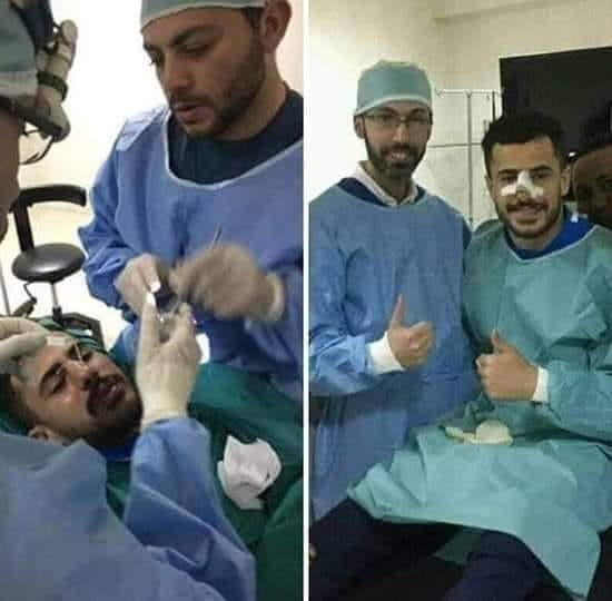 صورة| مدافع الزمالك يخضع لعملية جراحية