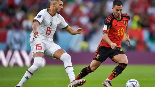مباراة بلجيكا والمغرب